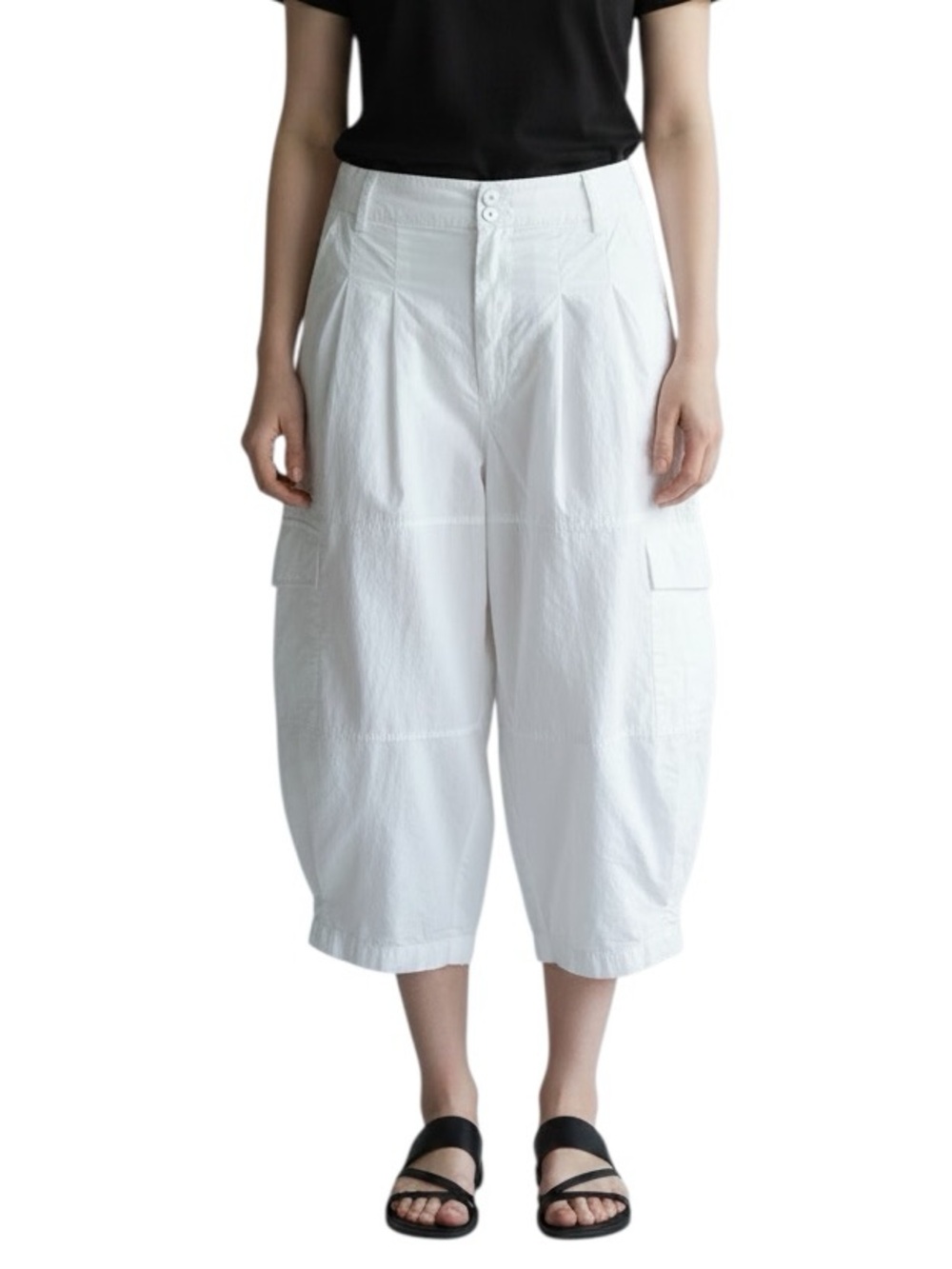 Toteme barrel leg pleated lightweight cotton cargo pants excellent condition